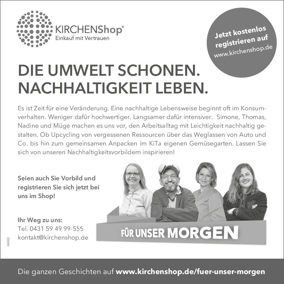 An dieser Stelle wird die Werbung der Handelsgesellschaft für Kirche und Diakonie mbH (HKD) angezeigt.